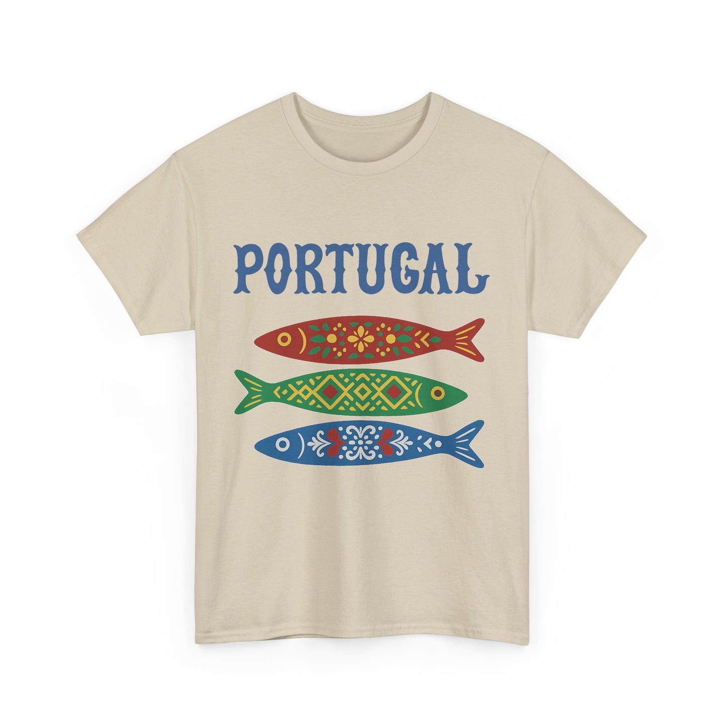 Portugal & Sardinhas Decoradas - T-shirt Unissexo