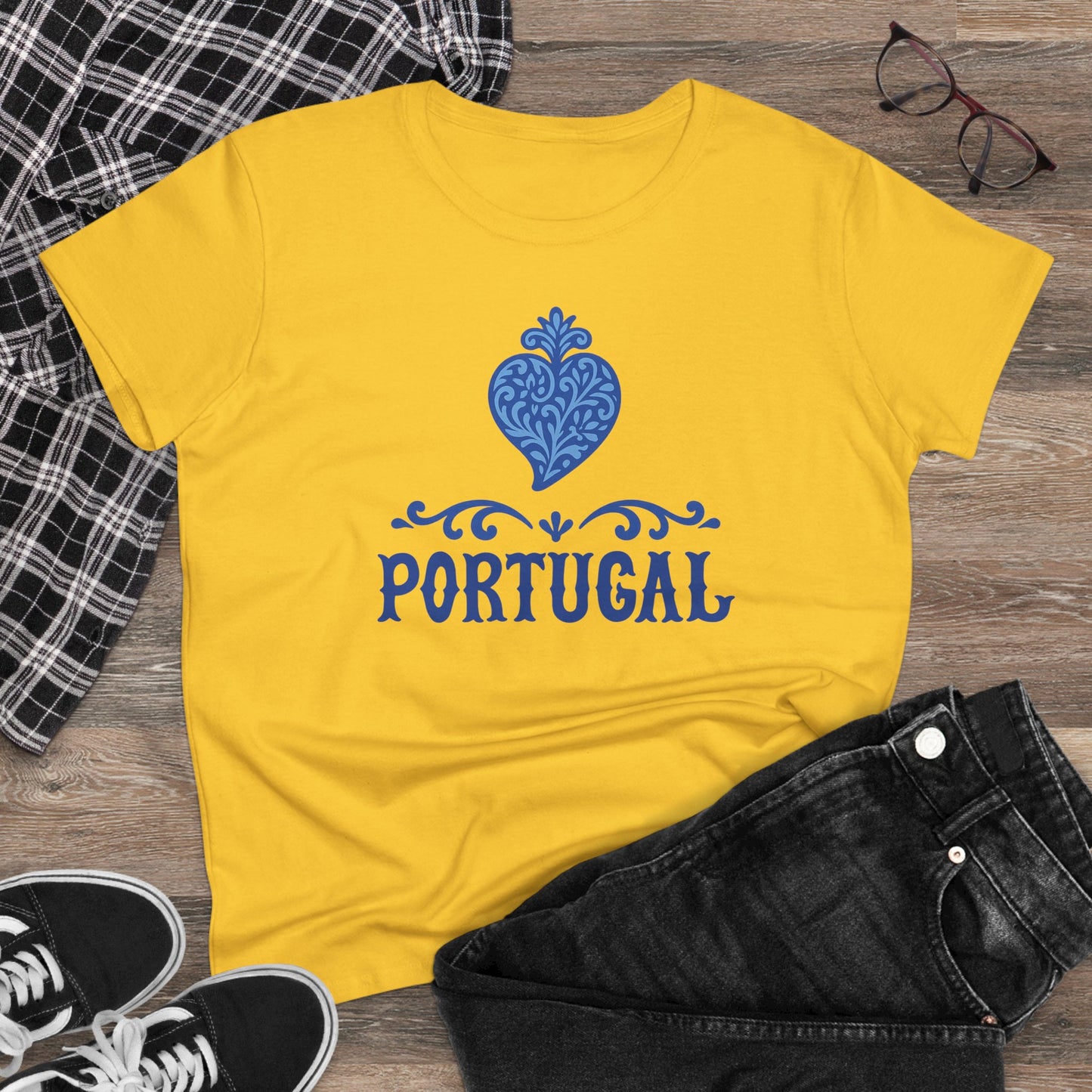 Coração de Portugal - T-shirt Mulher