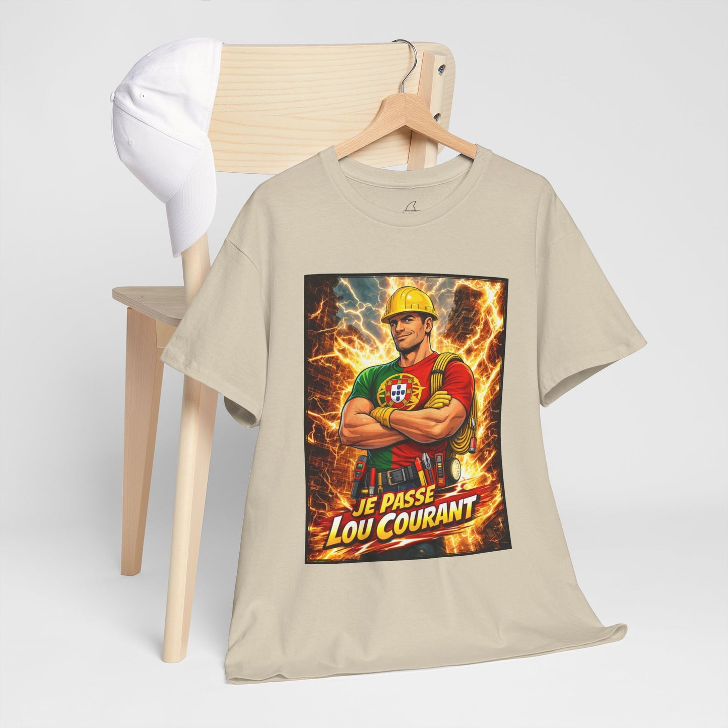 T-shirt Homem - Je Passe Le Courant