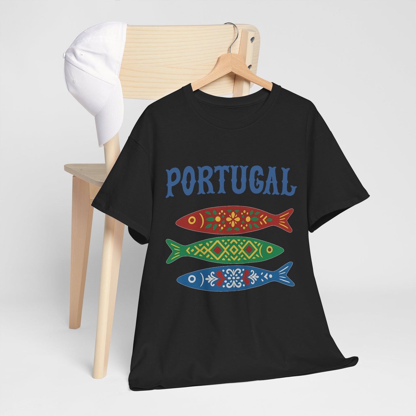 Portugal & Sardinhas Decoradas - T-shirt Unissexo