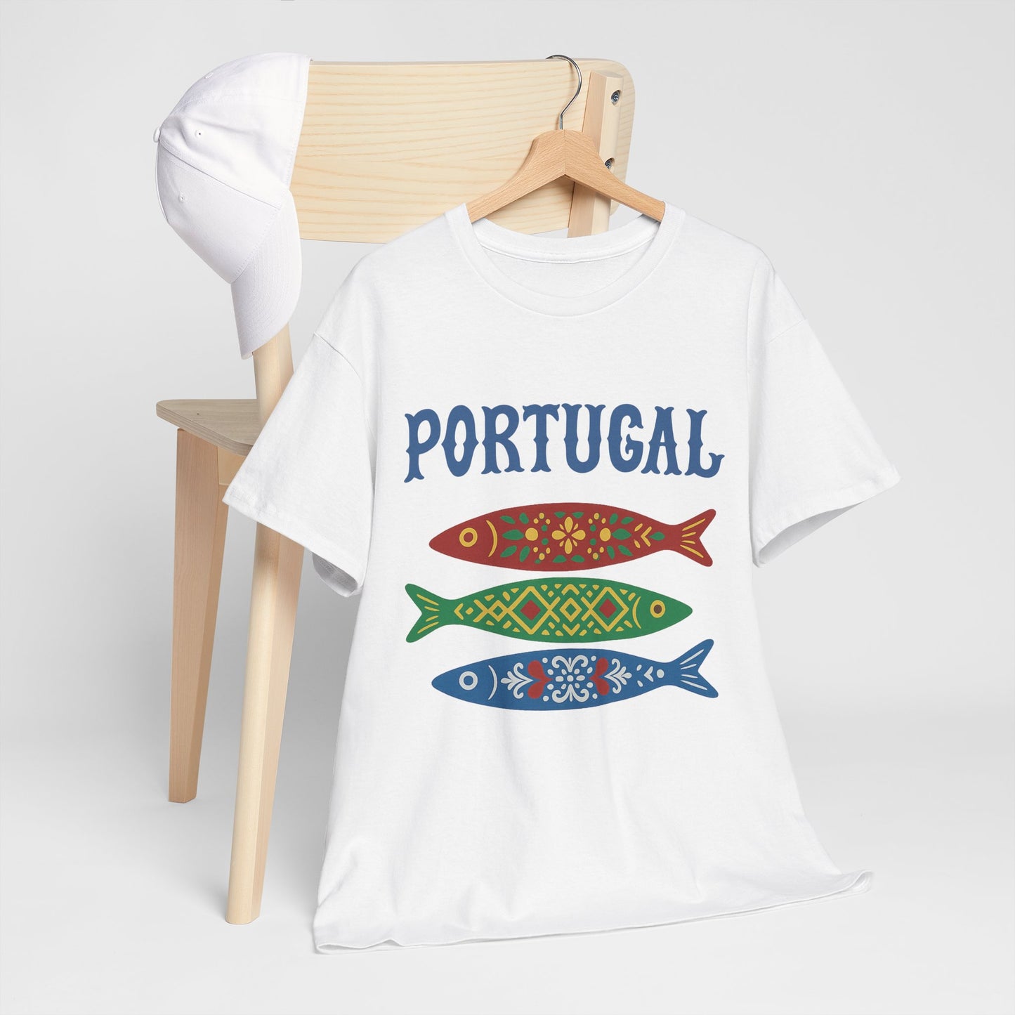 Portugal & Sardinhas Decoradas - T-shirt Unissexo
