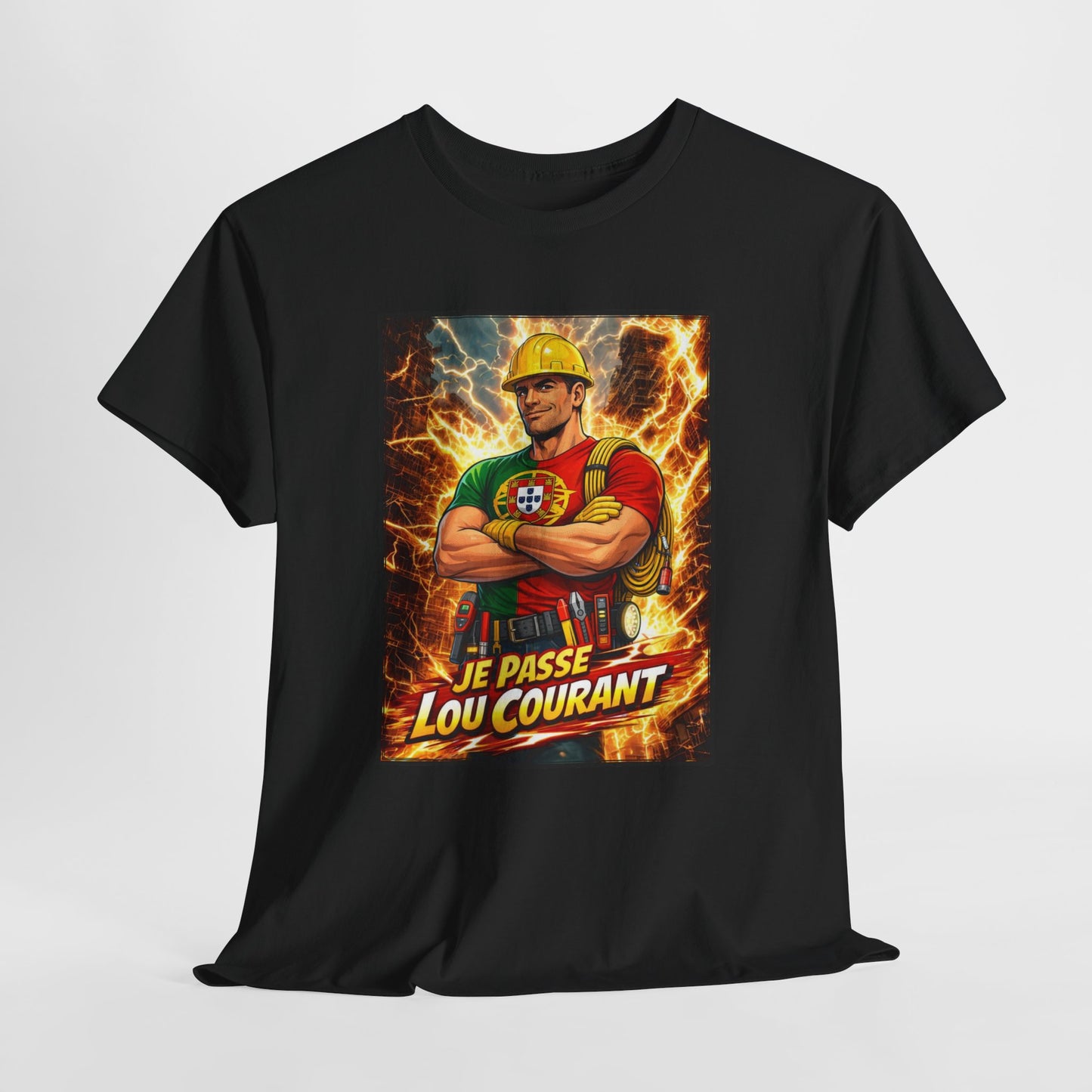 T-shirt Homem - Je Passe Le Courant
