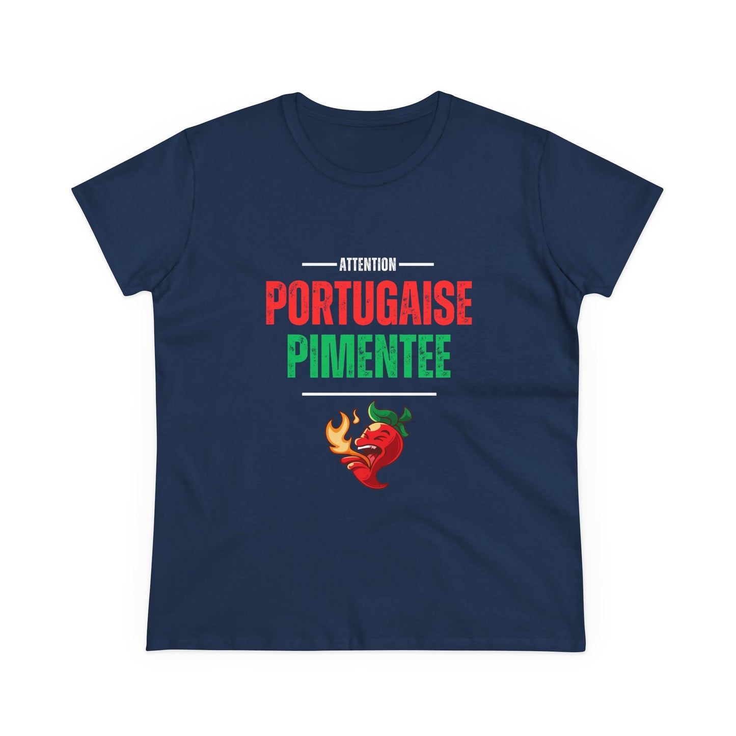 Attention: Portugaise Pimentée - T-shirt Mulher
