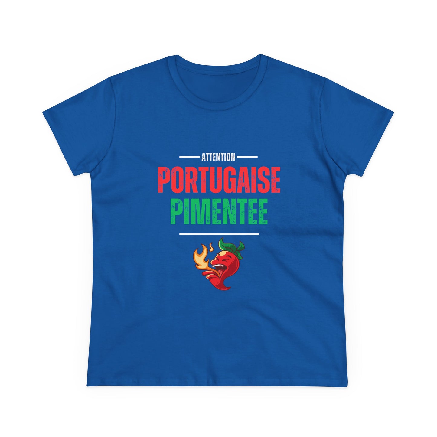 Attention: Portugaise Pimentée - T-shirt Mulher