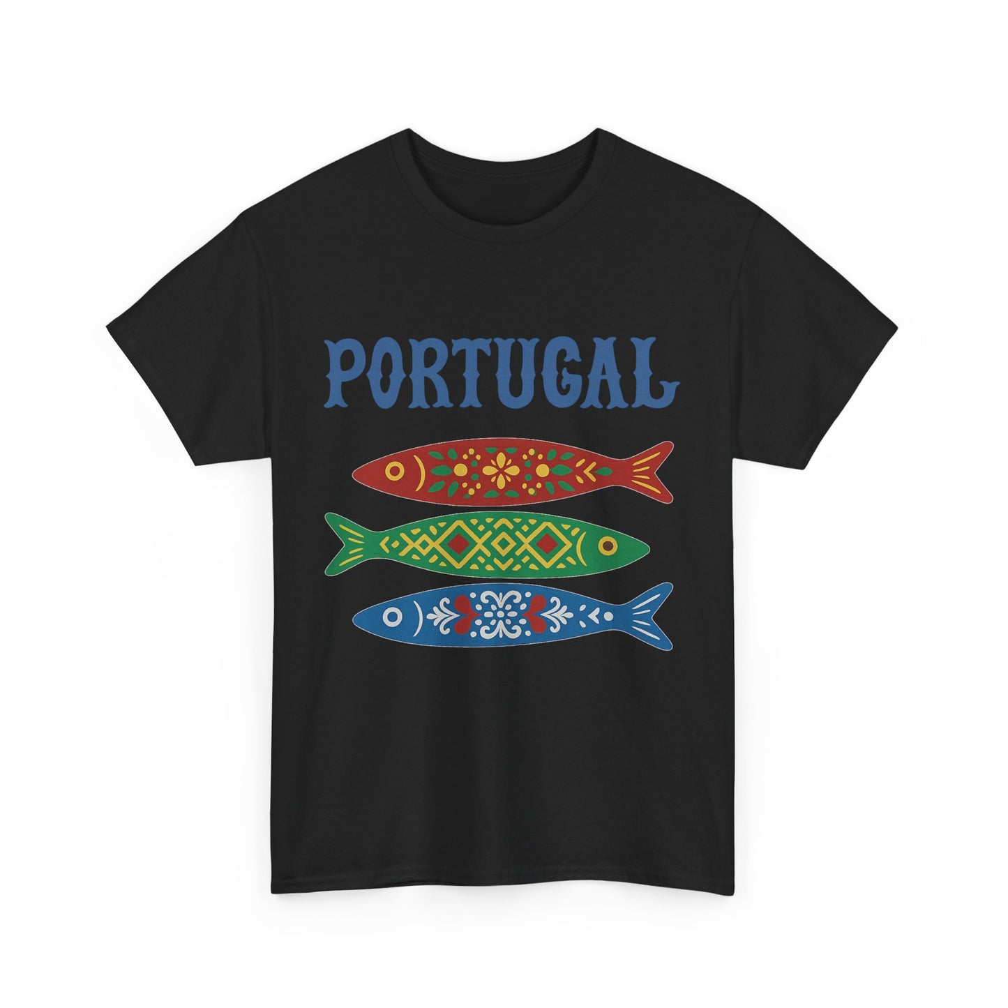 Portugal & Sardinhas Decoradas - T-shirt Unissexo