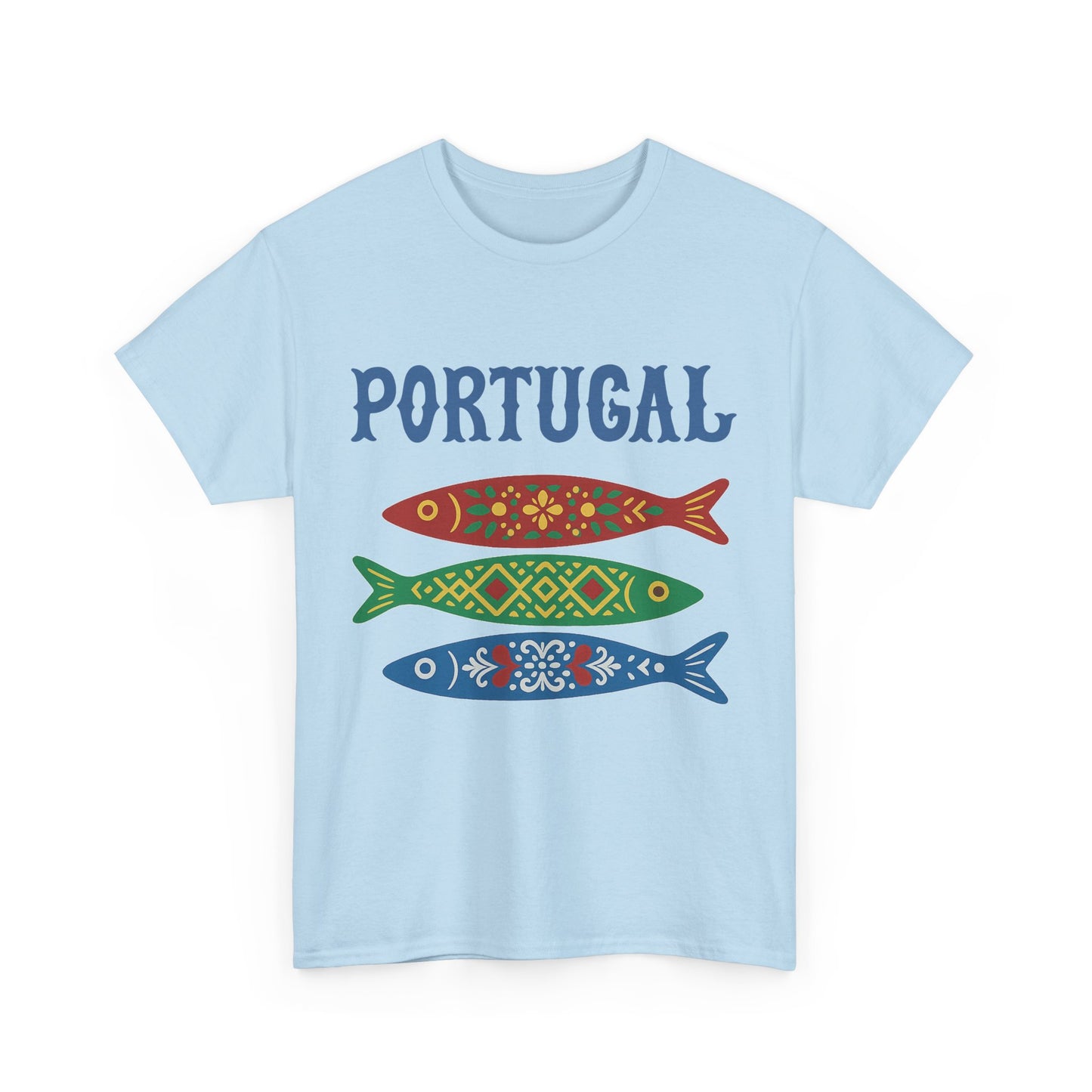Portugal & Sardinhas Decoradas - T-shirt Unissexo