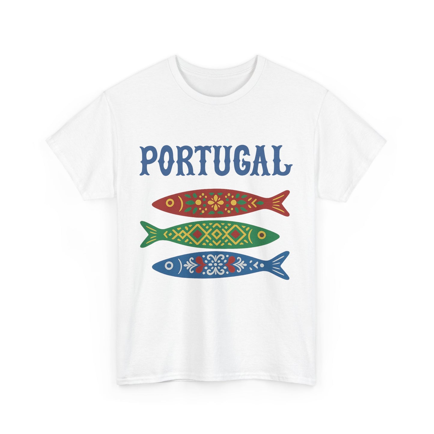 Portugal & Sardinhas Decoradas - T-shirt Unissexo