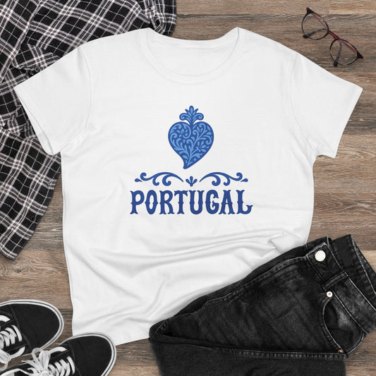 Coração de Portugal - T-shirt Mulher