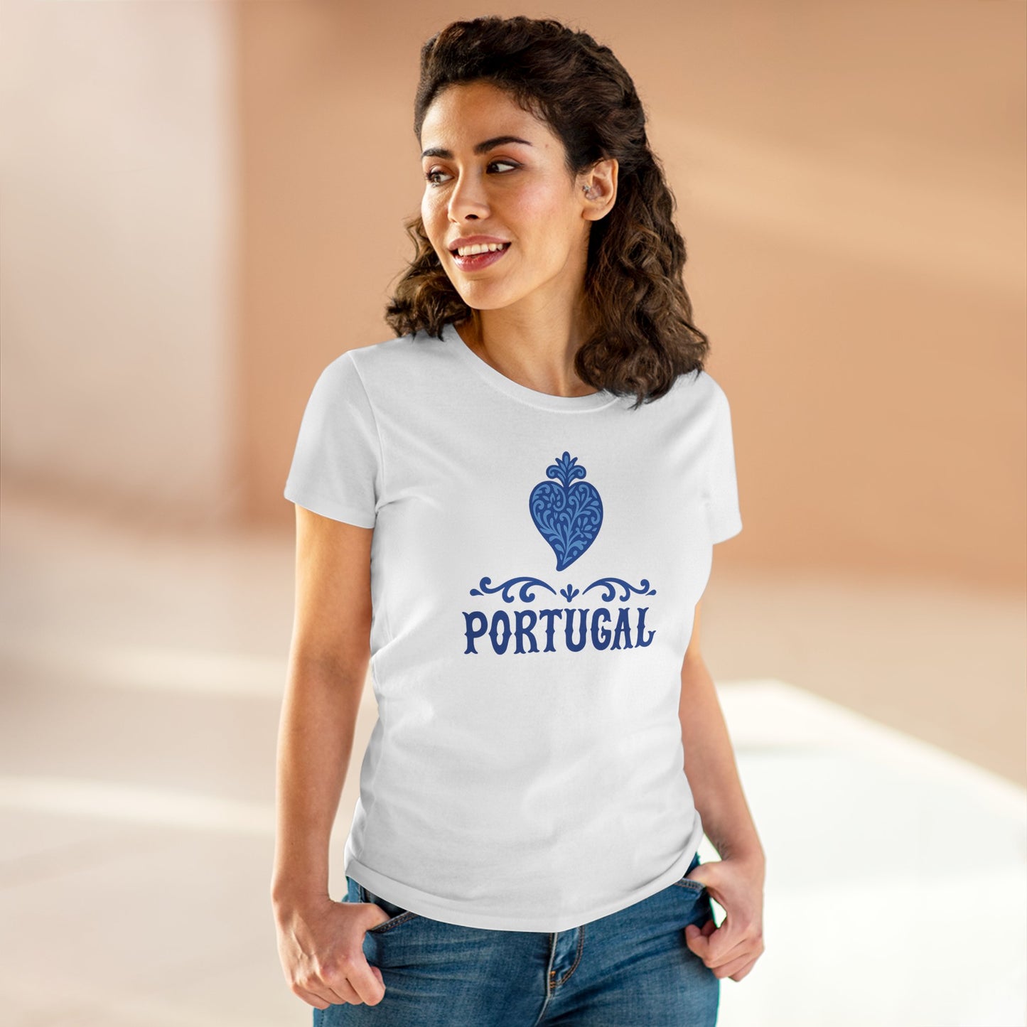 Coração de Portugal - T-shirt Mulher