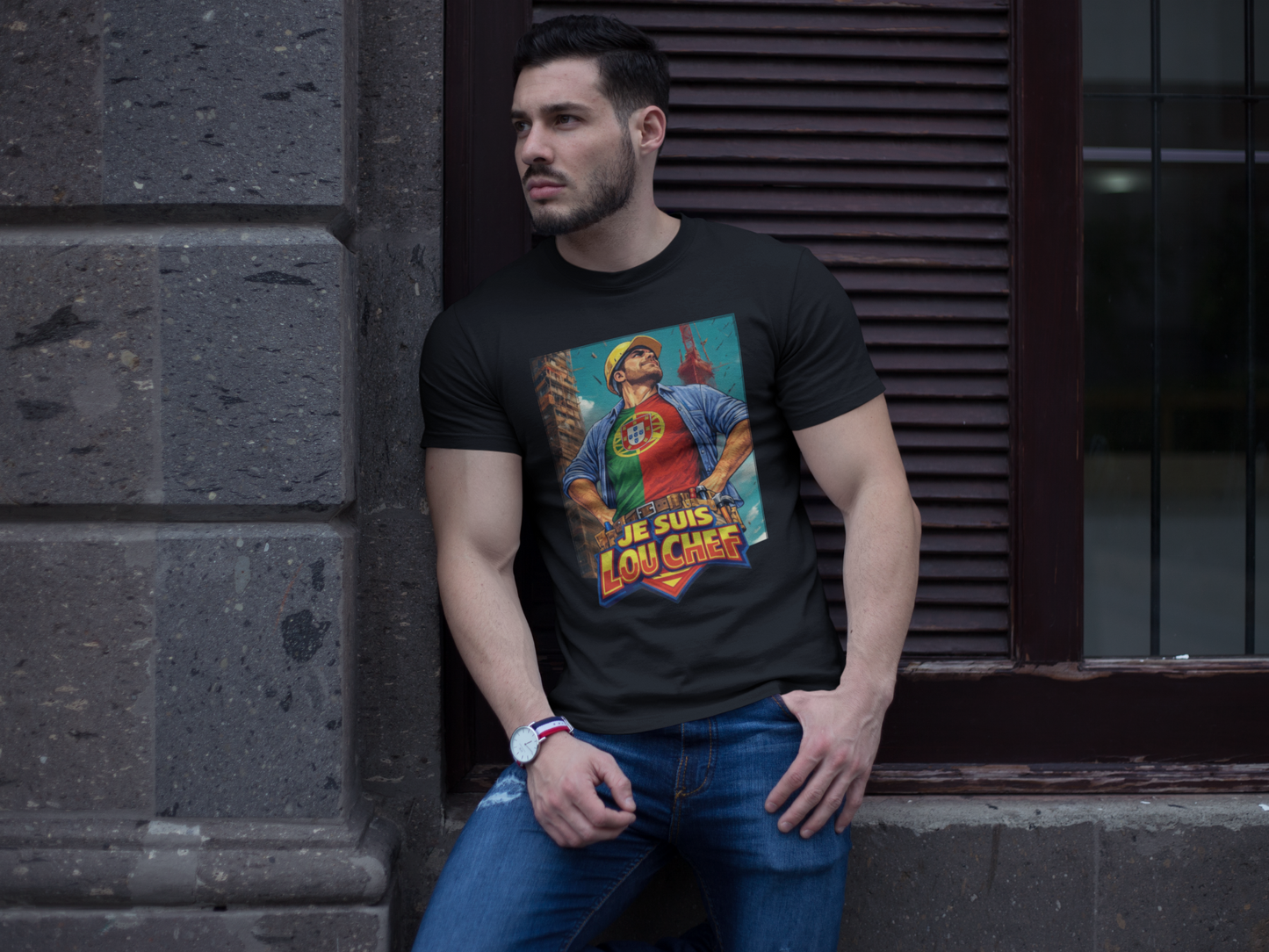 Je suis Lou Chef - T-shirt Homem